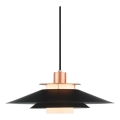 Halo Design 990785 - Cable-suspended pendant RIVOLI 1xE27/40W/230V Ø 40 cm black/copper