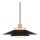 Halo Design 990785 - Cable-suspended pendant RIVOLI 1xE27/40W/230V Ø 40 cm black/copper