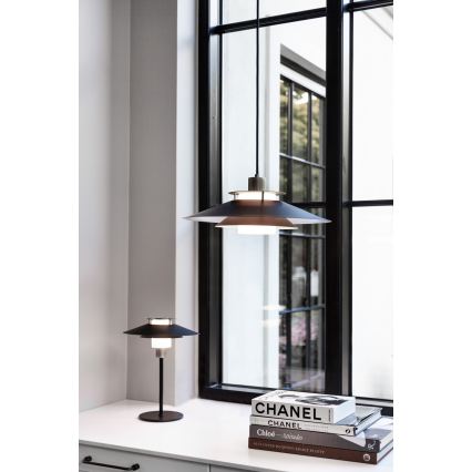 Halo Design 990785 - Cable-suspended pendant RIVOLI 1xE27/40W/230V Ø 40 cm black/copper