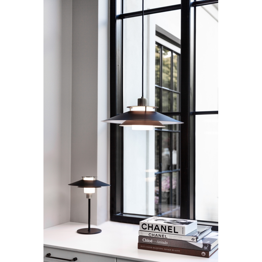 Halo Design 990785 - Cable-suspended pendant RIVOLI 1xE27/40W/230V Ø 40 cm black/copper