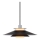 Halo Design 990808 - Cable-suspended pendant RIVOLI 1xE27/40W/230V diam. 40 cm black/polished chrome
