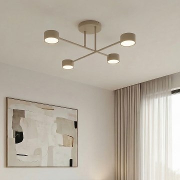 HALO Flush-Mount Ceiling Light 4x GX53/10W/230V, Beige
