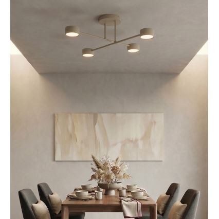 HALO Flush-Mount Ceiling Light 4x GX53/10W/230V, Beige