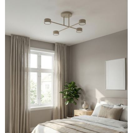HALO Flush-Mount Ceiling Light 4x GX53/10W/230V, Beige