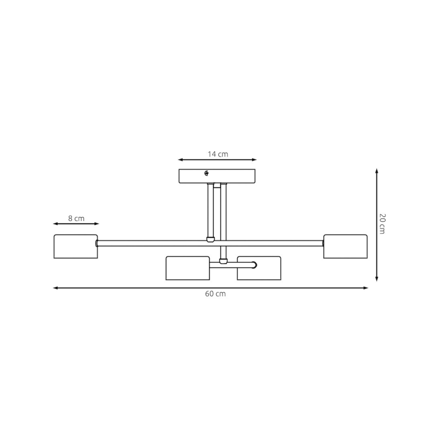 HALO Flush-Mount Ceiling Light 4x GX53/10W/230V, Beige