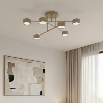 HALO Flush-Mount Ceiling Light 6xGX53/10W/230V, Beige