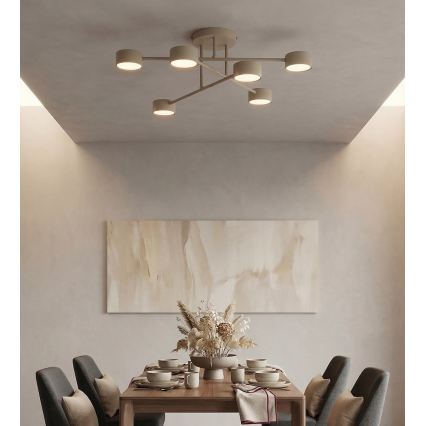 HALO Flush-Mount Ceiling Light 6xGX53/10W/230V, Beige