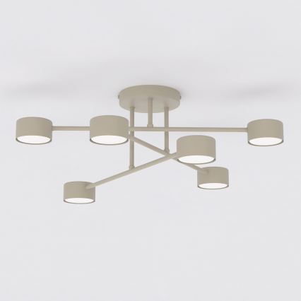 HALO Flush-Mount Ceiling Light 6xGX53/10W/230V, Beige