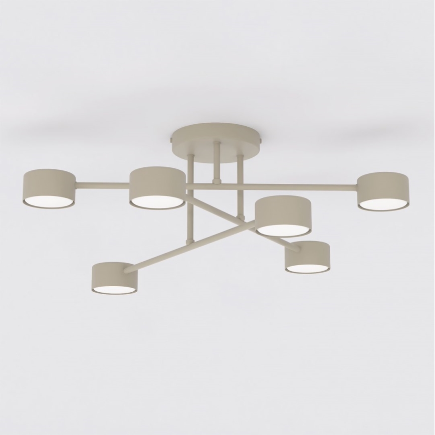 HALO Flush-Mount Ceiling Light 6xGX53/10W/230V, Beige