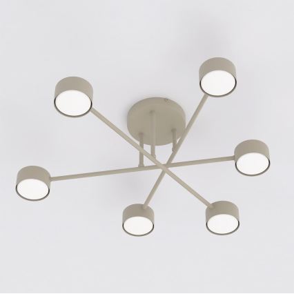 HALO Flush-Mount Ceiling Light 6xGX53/10W/230V, Beige