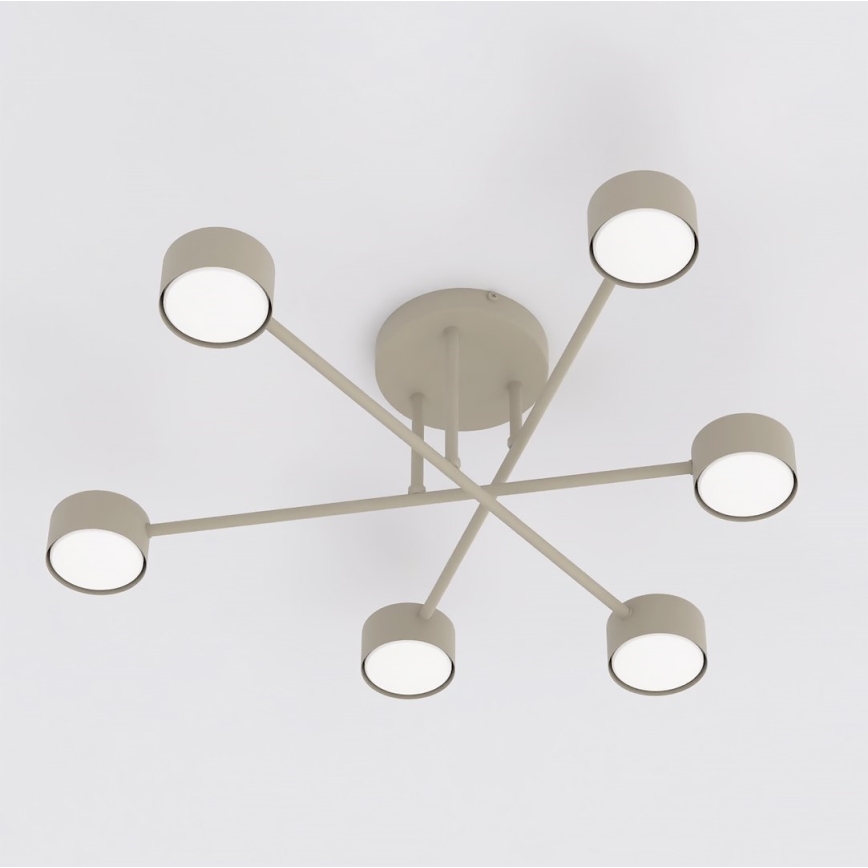 HALO Flush-Mount Ceiling Light 6xGX53/10W/230V, Beige