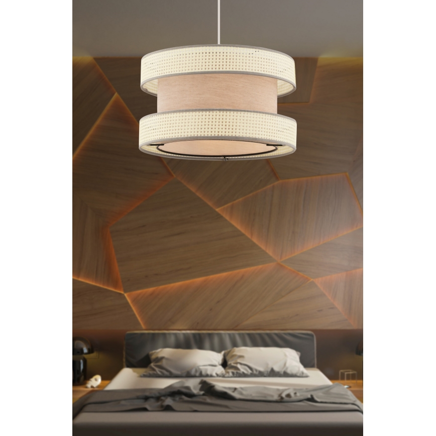 HALO Pendant Light 1xE27/60W/230V Beige/Cream
