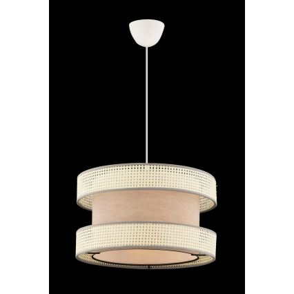 HALO Pendant Light 1xE27/60W/230V Beige/Cream