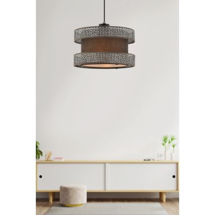 HALO Pendant Light 1xE27/60W/230V Brown/Grey