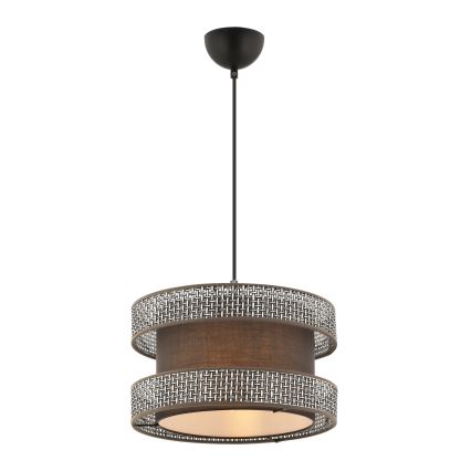 HALO Pendant Light 1xE27/60W/230V Brown/Grey