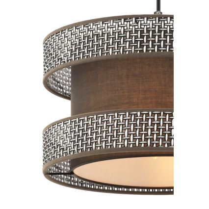 HALO Pendant Light 1xE27/60W/230V Brown/Grey