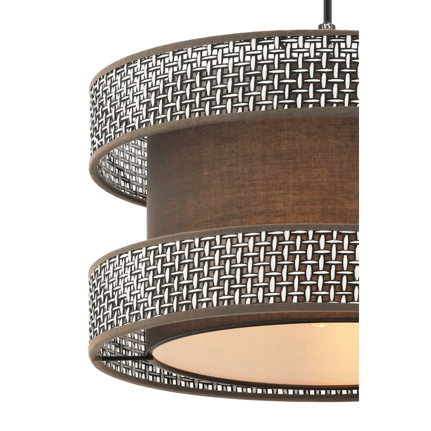 HALO Pendant Light 1xE27/60W/230V Brown/Grey