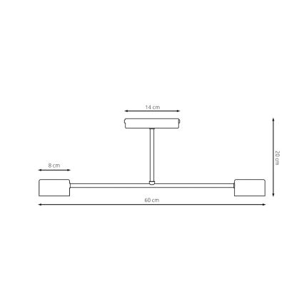 HALO Surface-Mounted Ceiling Light 2xGX53/10W/230V Beige