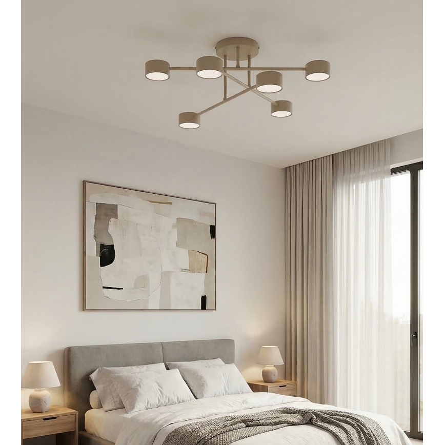 HALO surface-mounted ceiling light 6xGX53/12W/230V beige