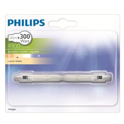 Halogen bulb PHILIPS R7s/240W/230V 2900K - ECO HALO 118 mm