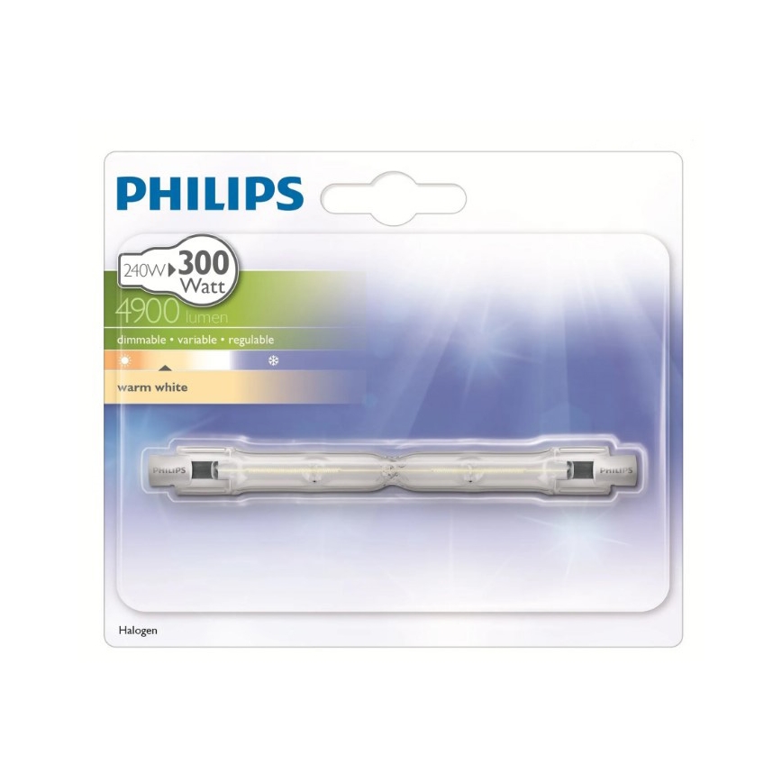 Halogen bulb PHILIPS R7s/240W/230V 2900K - ECO HALO 118 mm