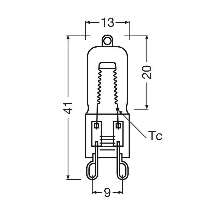 HALOPIN G9 Oven Bulb 40W/230V 2700K - Osram