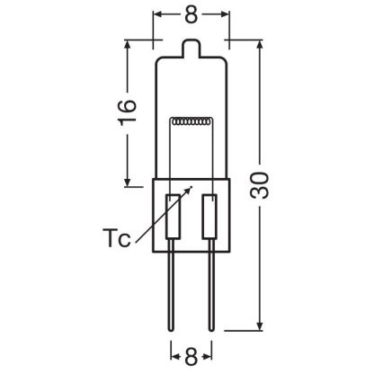 HALOSTAR G4/20W/12V 2700K Oven Bulb - Osram