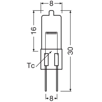 HALOSTAR Oven Bulb G4/10W/12V 2700K - Osram