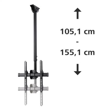 Hama - Ceiling holder for TV swivel 32-65" black