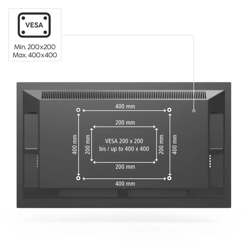 Hama - Ceiling holder for TV swivel 32-65" black