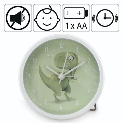 Hama - Children's alarm clock 1xAA dinosaur