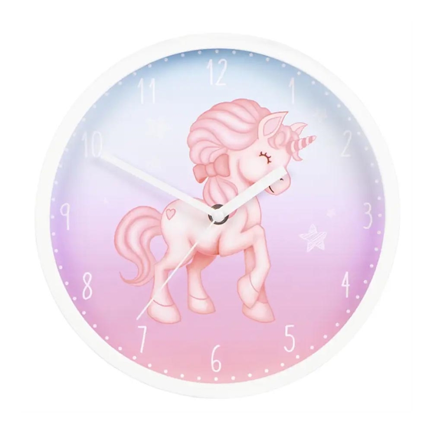 Hama - Children's wall clock 1xAA unicorn