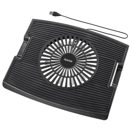 Hama - Cooling pad for laptop 1x fan USB black