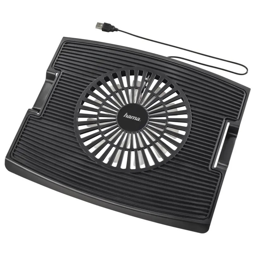 Hama - Cooling pad for laptop 1x fan USB black