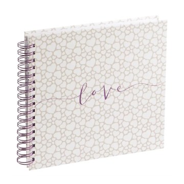 Hama - Spiral photo album 28x24 cm 40 pages beige/pink