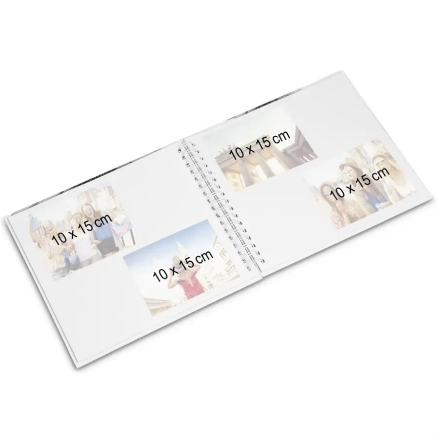 Hama - Spiral photo album 28x24 cm 40 pages beige/pink