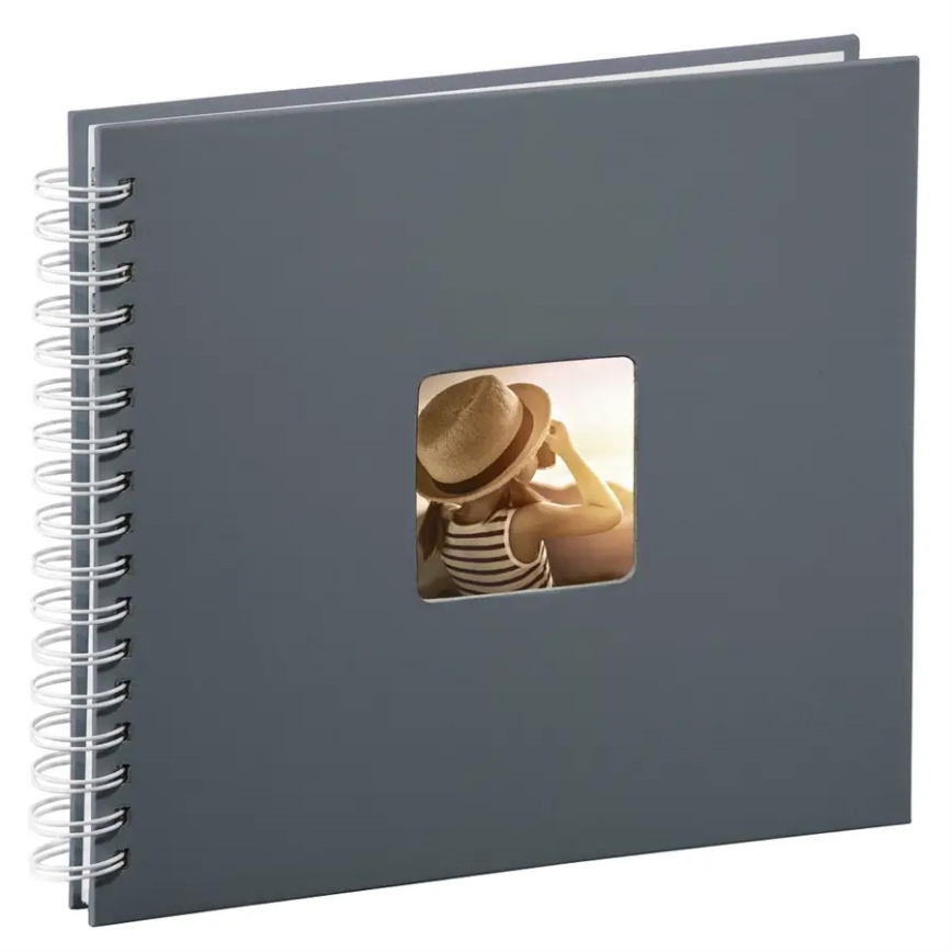 Hama - Spiral photo album 28x24 cm 50 pages grey