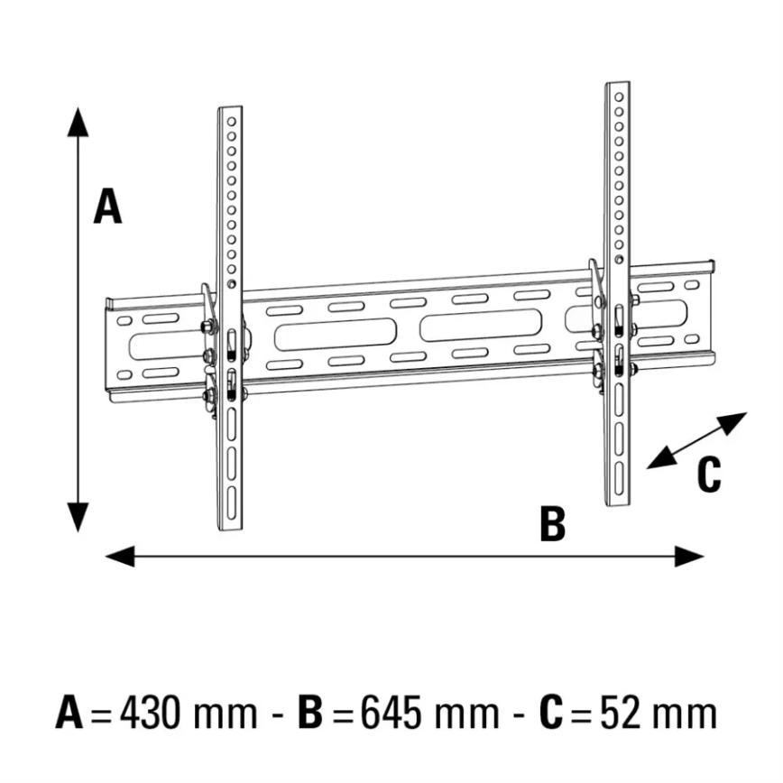 Hama - Tilting wall holder for TV 32-75“ black