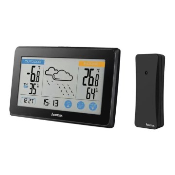 Hama - Weather station with color LCD display 3xAAA black
