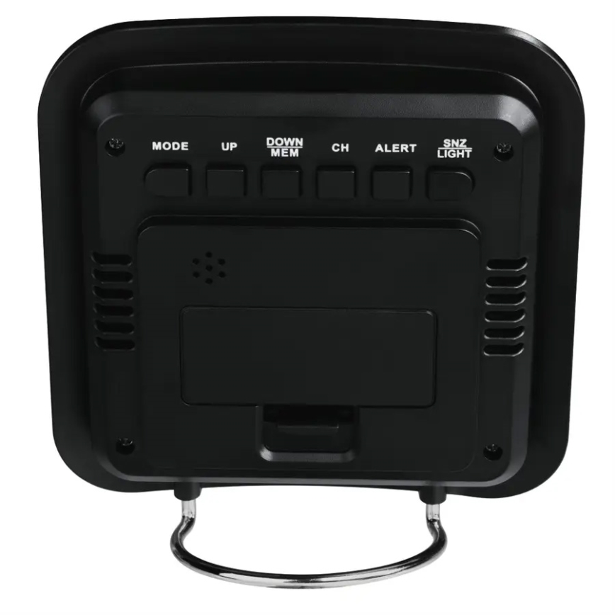 Hama - Weather station with LCD display and alarm clock 2xAA + 2xAAA black