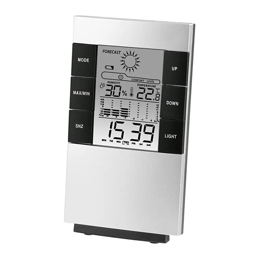 Hama - Weather station with LCD display and alarm clock 2xAAA