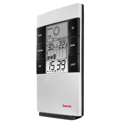 Hama - Weather station with LCD display and alarm clock 2xAAA