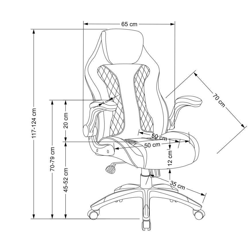 HAME Office Chair, Black/Grey