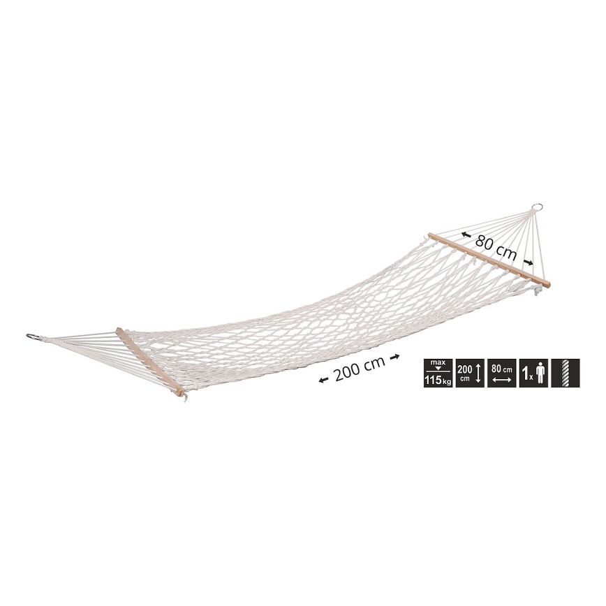 Hammock 200x80 cm white