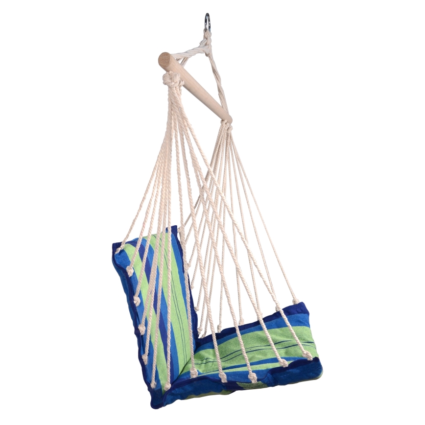 Hammock for sitting blue/green
