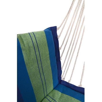 Hammock for sitting blue/green