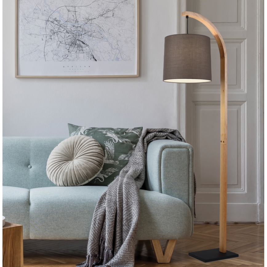 HANA Floor Lamp 1xE27/40W/230V, Brown