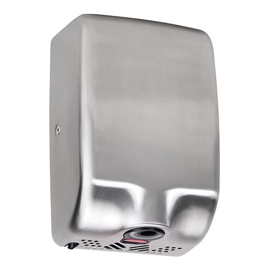 Hand dryer 17x25,5 cm stainless steel/silver