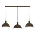 HANDA Cable Pendant Light 3x E27 / 15W / 230V — Brown