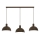 HANDA Cable Pendant Light 3x E27 / 15W / 230V — Brown